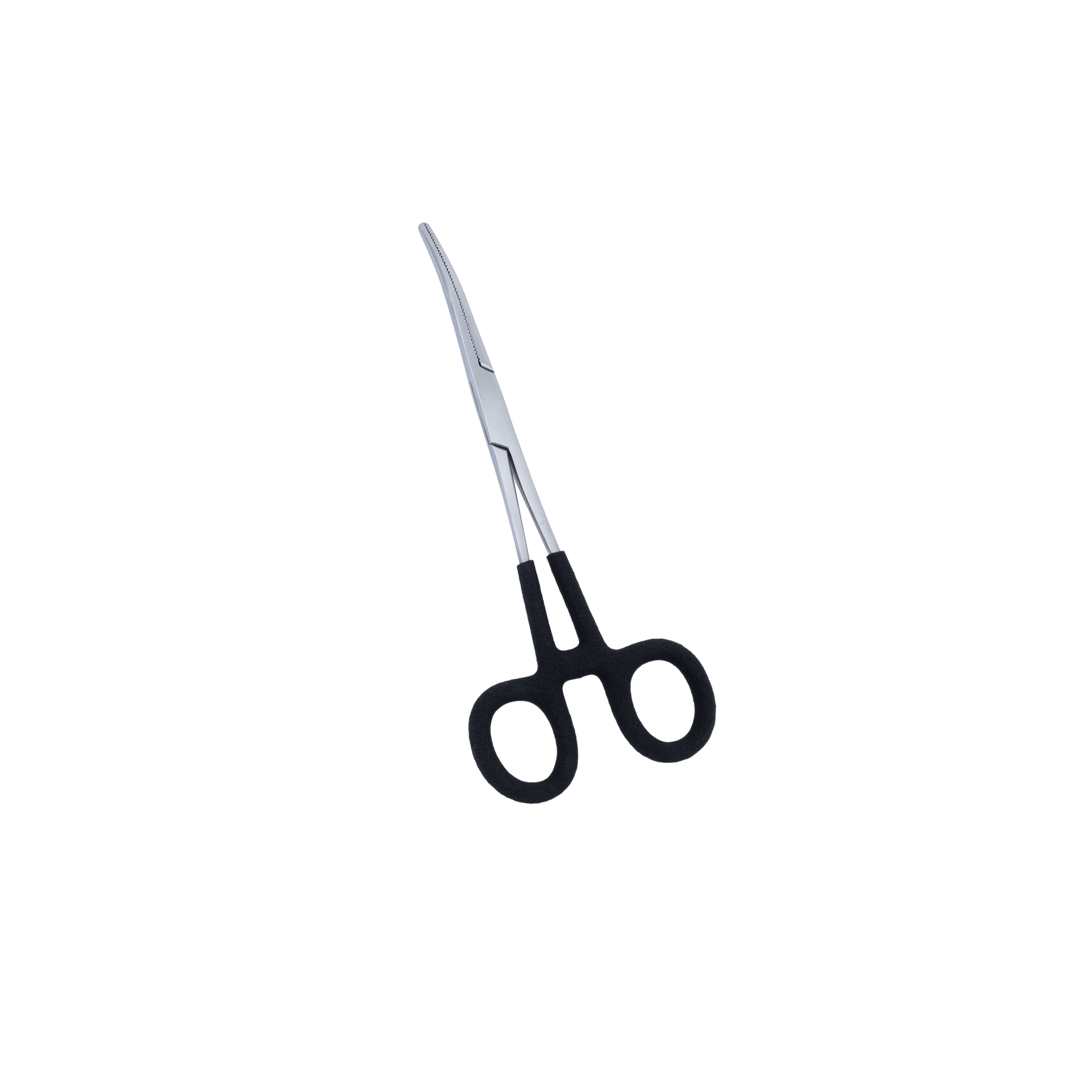 Bent nose fishing forscep with lock 6"